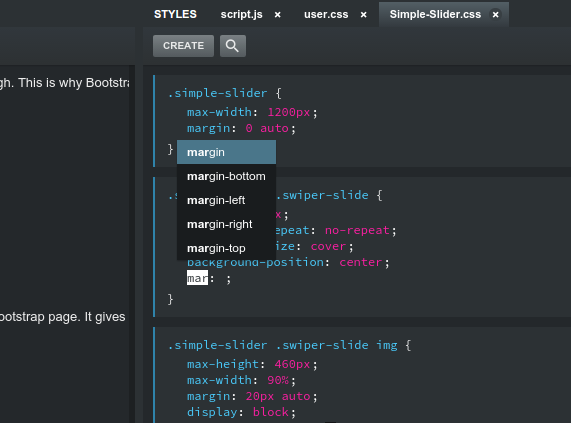 Bootstrap Studio Editing Code